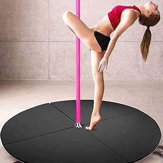 Pole Dance Mat Circular Folding Portable Pole Dance Crash Pad Suitable for Beginners Fitness Gymnastics Striptease Pole Safety Mat image