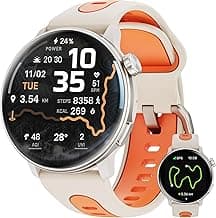Smart Watch GPS, 1.43" AMOLED Screen Smart Watch for Men/Women Fitness Tracker, Military Smartwatches Compass，Compatible with Android & iOS (Bluetooth Call Answer/Dial), Multiple Sports Modes image