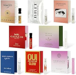 Perfume Sampler Set for Women - 8 Designer Fragrance Brands image