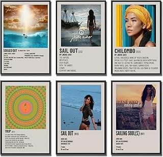 Colorla Jhene Aiko Poster Canvas Wall Art Room Aesthetics HD Modern Decorative Painting For Teens Bedroom Liveroom Dorm Deco 08x12inch(20x30cm) image