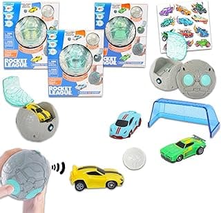 Rocket League Toy Cars Set for Kids - Bundle with 3 Rocket League Toys Featuring Dominus, Takumi, and Endo Remote Control Cars Plus Tattoos | Rocket League Toy Vehicle for Boys, Girls image