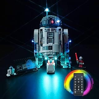 LED Light Kit Compatible with Lego R2-D2 Brick Built Droid 75379 (No Models Only Light) Remote Control Creative Lighting Set Accessories Compatible with Lego R2-D2 25th Anniversary Set image