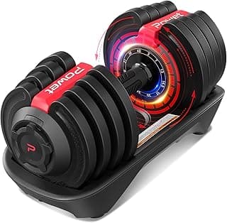 Adjustable Dumbbell Set, 40LB to 3LB Weight Set, 12 Free Weights Adjustable Dumbbell Set for Home Gym with Tray 1-Sec Fast Adjustable for Men Women image