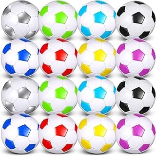 16 Pcs Soccer Balls Bulk with Pump Sports Ball Official Size Training Soccer for Kids Toddlers Teens Adults Soccer Players