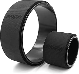 Shogun Yoga Wheel Roller for Back Pain Relief - Back Roller Wheel Stretching Device for Back Pain Relief - Back Cracking Wheel Perfect for Spine Stretching, Improved Flexibility & Mobility image