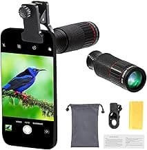 32X Long Focus Telephoto Phone Lens for iPhone and Android, Zoom Cellphone Camera Lens with Phone Clip for Picture Video Taking image