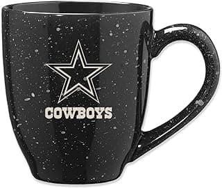 NFL unisex-adult NFL Football 16 oz Team Color Laser Engraved Speckled Ceramic Coffee Mug image