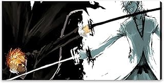 Anime Framed Poster Bleach HD Print Canvas Painting Wall Art Poster For Living Game Room Bedroom Office Decor 28x57.5inch Girl Boy Friend Gift (9-CK-B01) image