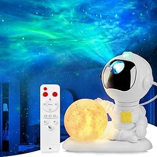 Astronaut Galaxy Projector, Star Projector Galaxy Light, Astronaut Starry Nebula Ceiling LED Lamp with Timer and Remote, Night Light for Kids, for Adults, Birthdays, Christmas, Valentine's Day. image