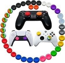 36pcs Joystick Grip for Ps5 Ps4 Controller, Silicone Thumb Grips Caps Cover Analog Stick for Playstation 5, Playstation 4 Controller, Xbox 360, Xbox One Controller (A) image