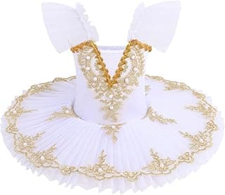 Girls Camisole Skirted Leotard Swan Lake Ballet Dance Outfit Tutu Princess Dress Ballerina Costume for Performance image