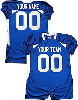 Custom Stretch Mesh Adult Football Jersey Dazzle Personalized Team Name Numbers image