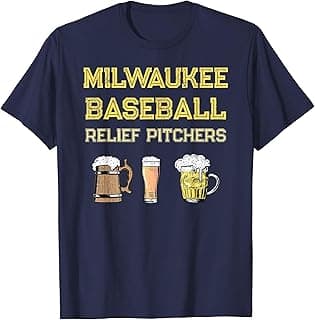 Classic Milwaukee Baseball & Beer Fan Retro Wisconsin T-Shirt image
