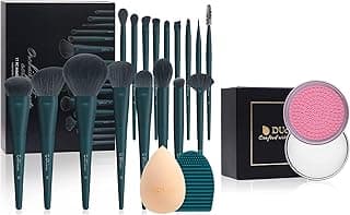 DUcare Makeup Brushes Set 17 Pcs with Brush Cleaning Mat and Makeup Sponge & Makeup Brush Cleaner image