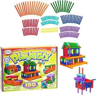 Playstix Construction Toy Building Blocks Set 150 Piece STEM Kit image