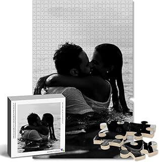 Personalized Puzzle, Custom Puzzles from Photos, Print and Dust-Free Precision Cutting Puzzle Gift, Safe Non-Toxic Materials Photo Puzzles, Customized Jigsaw Puzzle Gift for Couple Lovers