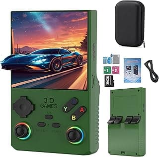 RegiisJoy V40 Pro Handheld Game Console, 35000 Games 3.5 inch IPS Screen Retro Arcade Console, 256G 3800mAh Mini Portable Pocket Video Console Gift for Adults