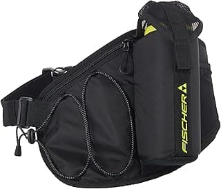 Fischer Drink/Fitbelt | Hip Bag with Drinking Bottle | Cross-Country Classic - Cross-Country Skating - Snowshoeing, black/yellow, Waist bag image
