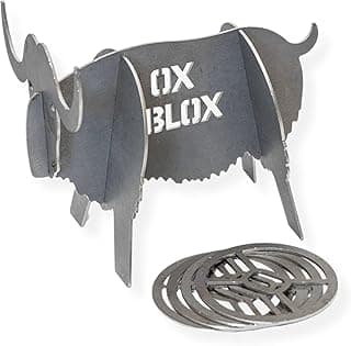 OX TOSS Outdoor Ring Toss Game for Adults & Kids - Great for RV, Beach, Tailgate & Outdoor Yard Games - Family Games for Kids and Adults - Made in USA of Heavy Duty Steel - 4 Rings, Metal Ox & Bag