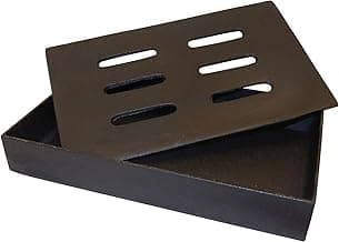 7.75" Brown Solid Rectangular Smoker Box image