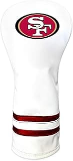 NFL White Vintage Fairway Golf Club Headcover, Form Fitting Design, Retro Design image