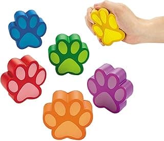 Paw Shaped Squishy Toys (set of 12) Great for Dog Party Favors and Birthday Supplies image
