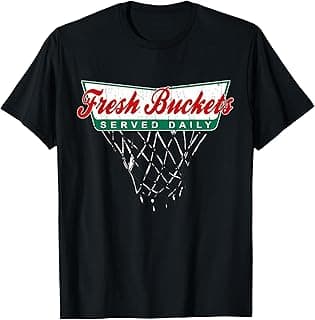 Basketball Player Fresh Buckets Served Daily bball T-Shirt image