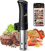 BLITZHOME Sous Vide Machine, WiFi APP Included, 1100W Sous Vide Cooker with Accurate Temperature & Timer, Ultra Quiet Stainless Precision Immersion Circulator Device, Kitchen Gadgets with Recipes image
