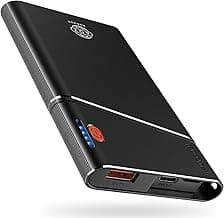 Portable Charger, 22.5W PD Fast Charging 10000mAh Power Bank with Detachable USB C Cable for Travel, Slim Hands-Free External Battery Pack for iPhone 16/15/14 iPad Samsung S24 etc, Black