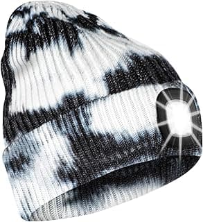 Bosttor Bluetooth Beanie Hat with Light, Headlamp Cap with Headphones and Built-in Speaker Mic, Gifts for Men Women Teen image