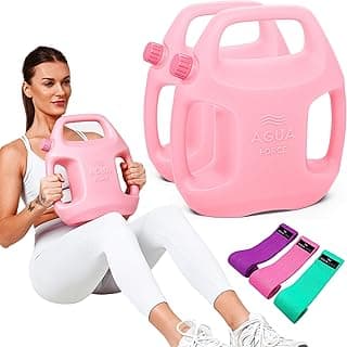 Adjustable Weights (2-11 lbs): Compact and Versatile for Home Workouts. Stay Fit with Water-Filled Weights (Set of 2). image