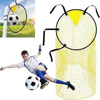 Top Bins Soccer Target Goal - Perfect Soccer Training Equipment for Shooting Accuracy Practice Soccer Target with Highlighted Scoring Zones Corner