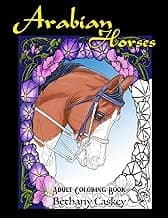 Arabian Horses Adult Coloring Book image