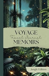 Travel Notebook - Voyage Memoirs: Luxury Hardcover Travel Journal with Jungle-Forest Adventure Theme and Vintage Vibe image