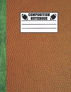 Composition Notebook: Football Notebook | College Ruled | Sports Theme | Large Size Format | Great for School, University, or as a Gift image