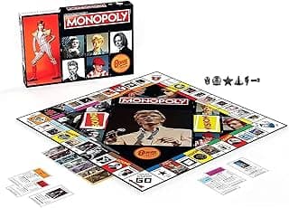 MONOPOLY: David Bowie | Collector’s Edition Celebrating the Music of David Bowie | Collectible Classic Monopoly Game Featuring Custom Game Board & Artwork | Officially-Licensed David Bowie Merchandise image