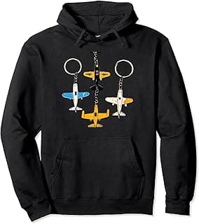 Aviation Airplane keychains Design Pullover Hoodie image