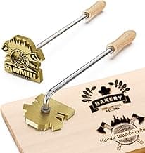 Custom Branding Iron for Wood - Personalized Logo Stamp Tool for Wood Burning, Meat Marking, Crafts, Weddings & DIY Gifts | Flame-Heated & Handcrafted Design (1 Inch)