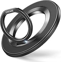SYNCWIRE Upgraded Magnetic Phone Ring Holder for MagSafe, Magnetic Cell Phone Grip Stand Finger Ring Kickstand Two-Sided Magnetic Compatible with iPhone 16 Pro Max 15 14 13 12 MagSafe Accessories image
