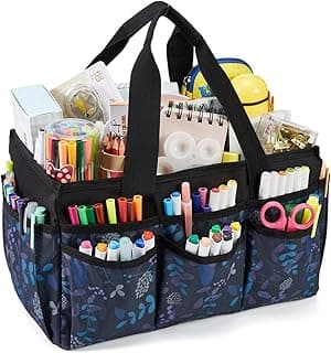 Craft Storage Tote Bag, Art Organizer,Cleaning Supply Caddy, Car Organizer for Tool Supplies, Carrying Bag with Handle for Multi-Purpose, Organizer Caddy for Pets image