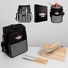 The Knight BBQ Grill Set, Cooler, Knife, Fork, Tongs, Spatula, Cutting Board, Barbeque kit, barbaque Outdoor Tools, Grilling Accessories, Barbecue Utensils, grillers Gift idea