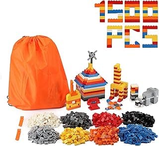 Classic Brick Blocks Bulk Set, Building Bricks Set, Great Gift for Kids, 1500 Pieces