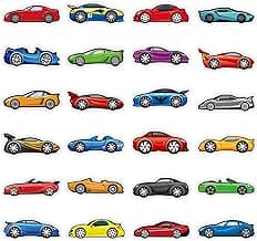 500 Pcs Race Car Stickers for Kids Transportation Stickers Sports Car Stickers Vehicle Stickers for Boys Toddler Teens Car Themed Party Favors Teacher Reward Educational Toy Art Craft Activities image