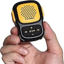 Wearable Mini Bluetooth Speaker, Not Magnetic Clip-On Wireless Portable Waterproof Sport Speakers, AUX/Bluetooth 5.3 Input, with Mic for Hands-Free Music or Calls for Biking/Running/Working image