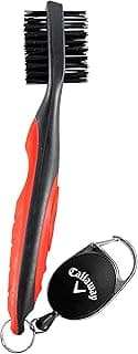 Callaway Premium Golf Club Brush for Golf Clubs and Golf Shoes with Retractable Cord image