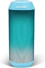 Bluetooth Speaker, Portable Wireless Speakers 15W HD Loud Sound with Cool Dazzling LED Lights, IPX4 Waterproof, BT5.3, TWS Surround Pairing, Lightweight for Party Outdoor Home Camping image