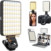 Magnetic Selfie Light, 128 LED Phone Light Compatible with iPhone, iPad, Laptop, Camera, 3 Lighting Adjustment Modes, Phone Selfie Light for Photography/TikTok/Zoom Calls/Video Conference image