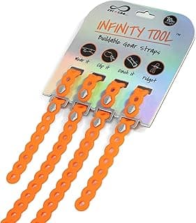 MODL Infinity Tool™ 2.0 Modular Straps (4-Pack) - Flexible Multi-Tool, Gear Strap, Wearable Gadget for Outdoor Adventure, Survival, Camping, Travel, EDC image