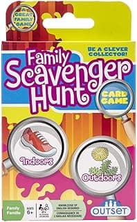 Outset Media Family Scavenger Hunt Card Game Travel Friendly Indoor and Outdoor Family Scavenger Hunt - Ages 6+ image