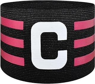Sports Captain C Arm Band for Team Training, Unisex Elastic Soccer Captain Armband Adjustable Outdoor Football Player Captain's ArmBands for Youth & Adult image
